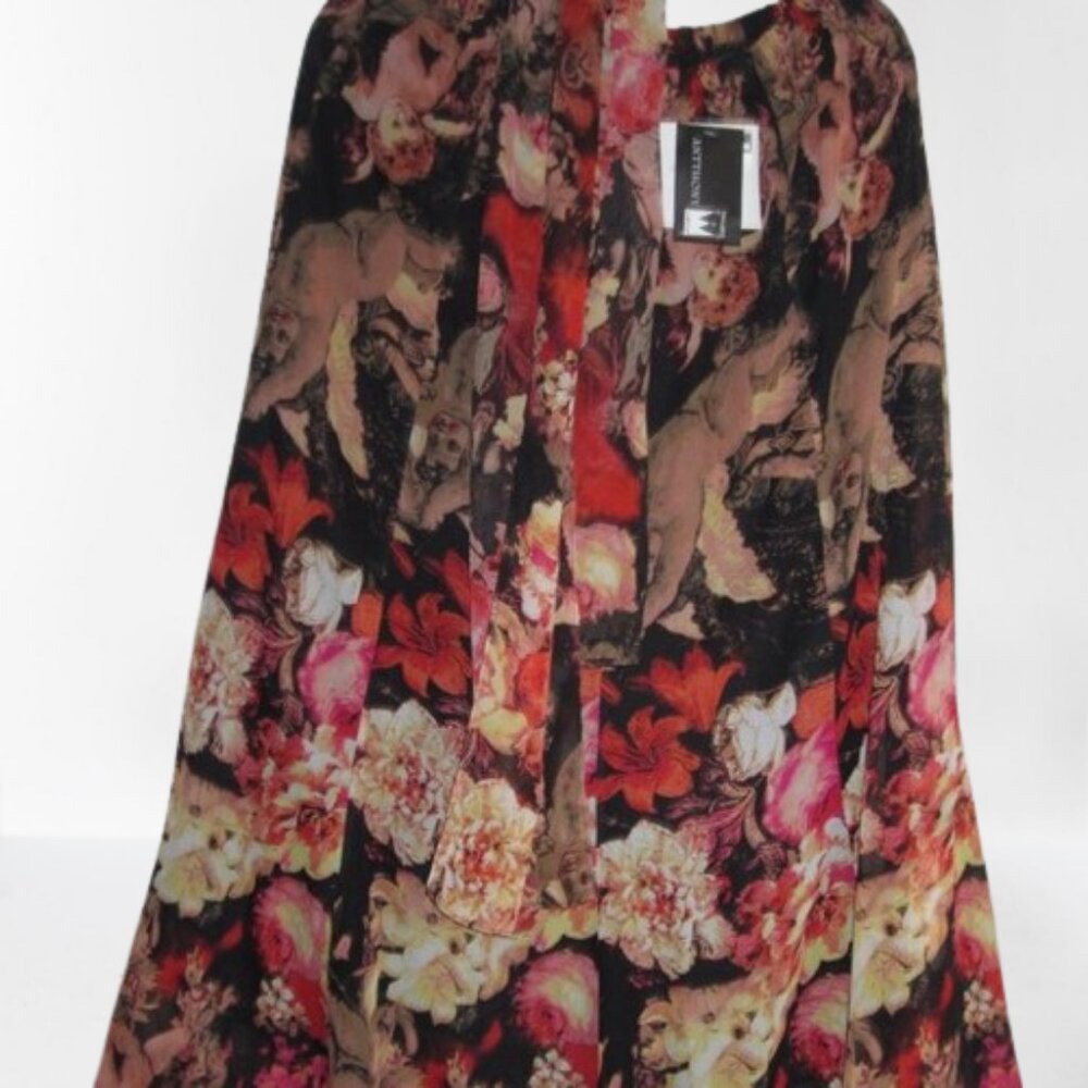 ANTTHONY Originals Long Flowy Feminine Midi-Length Lined Skirt Size Medi…